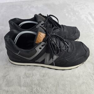 New Balance Mens 574 ML574GPG Black Casual Shoes Sneakers Size 13 D